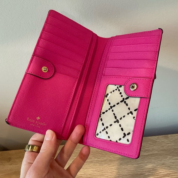 Kate Spade Pink Leather Wallet - Picture 4 of 4